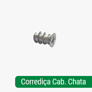Parafuso p/ Corrediça Cab. Chata Fenda